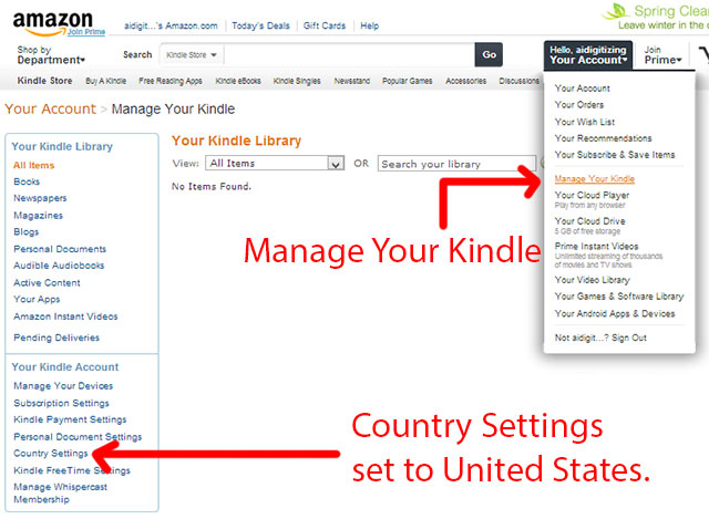 kindle transfer owner