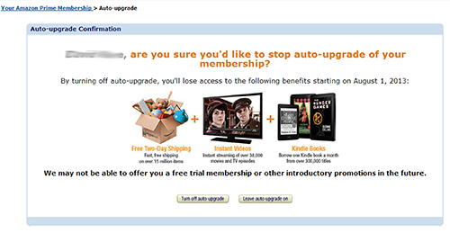 Disable Amazon Prime auto upgrade 02