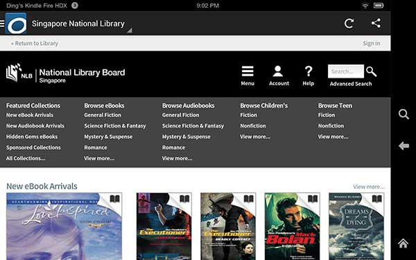 NLB Singapore Kindle ebook