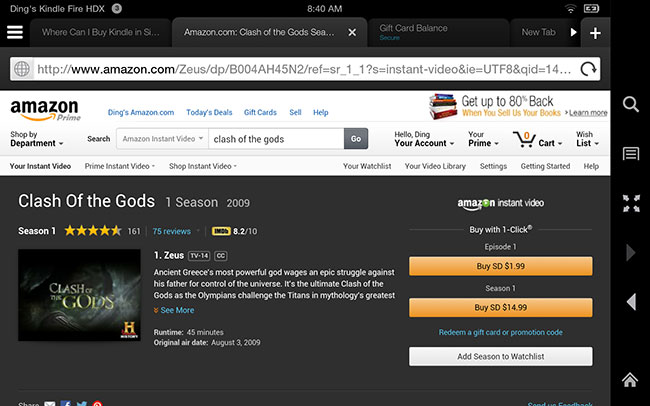 Buy Amazon Prime Instant Video in singapore