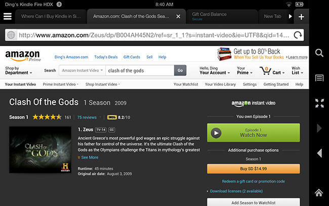 Buy Amazon Prime Instant Video in singapore